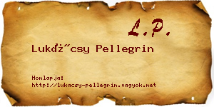 Lukácsy Pellegrin névjegykártya